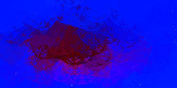 Azul Claro Textura Vetorial Vermelha Com Triângulos Aleatórios Ilustração Abstrata — Vetor de Stock