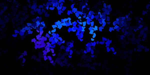 Fond Rose Foncé Vecteur Bleu Avec Des Formes Chaotiques Formes — Image vectorielle
