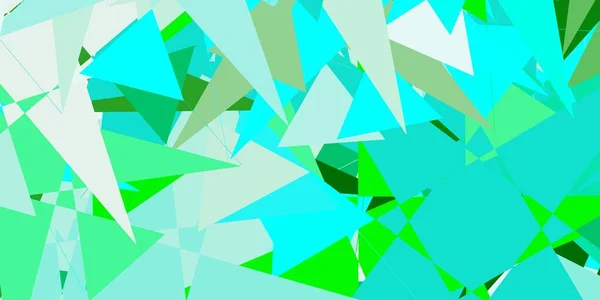 浅蓝色 绿色矢量布局与三角形形式 网络材料图解与彩色抽象三角形 商业广告模板 — 图库矢量图片