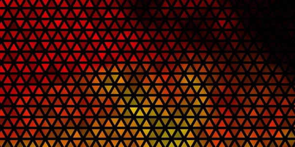Mörkorange Vektormönster Med Polygonal Stil Glitter Abstrakt Illustration Med Triangulära — Stock vektor