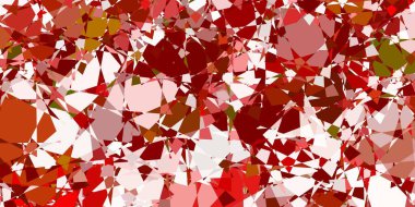 Açık yeşil, üçgen formlu sarı vektör düzeni. Modern tarzda üçgen şekilli akıllı soyut çizimler. Terfi modelleri.