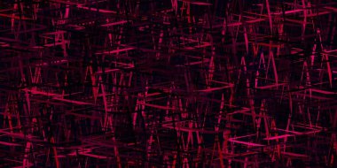 Renkli çizgileri olan koyu pembe vektör dokusu. Renkli çubuklarla, soyut çizimler. Meşgul web siteleriniz için şablon.