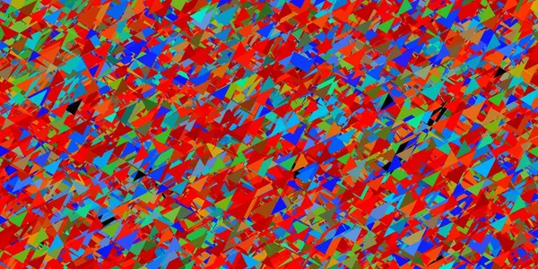 Fond Vectoriel Multicolore Clair Avec Triangles Formes Triangle Avec Dégradé — Image vectorielle
