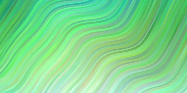 Bleu Clair Fond Vectoriel Vert Avec Des Lignes Irisées — Image vectorielle