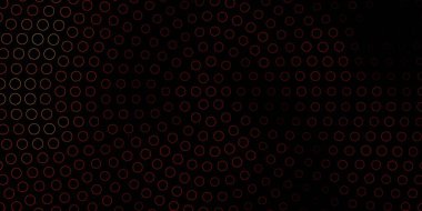 Disklerle koyu turuncu vektör dokusu. Renkli damlaları olan soyut parlak bir illüstrasyon. Broşürler, broşürler için desen.