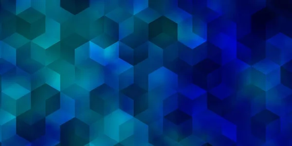 Světlý Vektorový Vzor Blue Barevnými Šestiúhelníky Design Abstraktním Stylu Šestiúhelníky — Stockový vektor