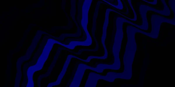 Dunkelrosa Blauer Vektorhintergrund Mit Gebogenen Linien — Stockvektor