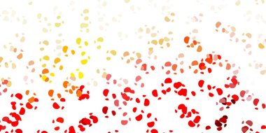 Açık kırmızı, soyut şekilli sarı vektör deseni. Basit gradyan şekilli renkli bir çizim. İşiniz için akıllı tasarım.