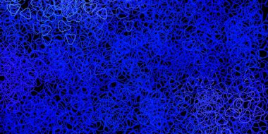 Kaotik şekilli koyu mavi vektör arkaplanı. Soyut tarzda renkli şekilli bir illüstrasyon. Cep telefonları için arka plan.