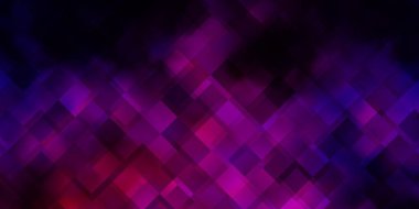 Koyu pembe, çizgileri, dikdörtgenleri olan mavi vektör düzeni. Dikdörtgenli soyut gradyan çizimi. İş tanıtımınız için tasarım.