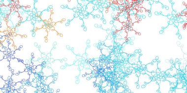 Açık mavi, çizgileri olan kırmızı vektör deseni. Çizgili soyut gradyan çizimi. Reklamlar ve reklamlar için desen.