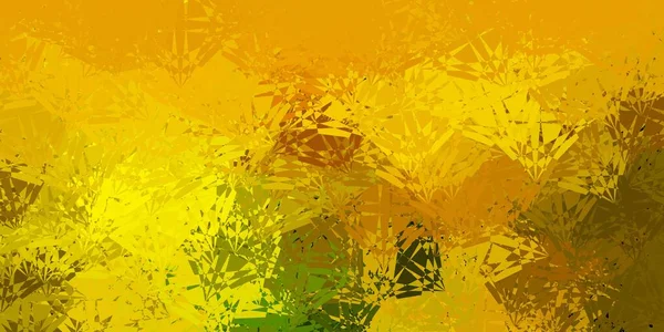 Σκούρο Πράσινο Κίτρινο Διανυσματική Υφή Τυχαία Τρίγωνα Έξυπνη Αφηρημένη Απεικόνιση — Διανυσματικό Αρχείο