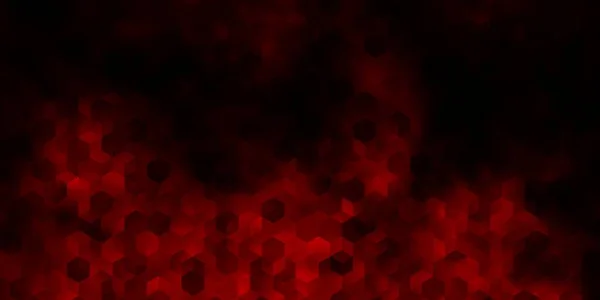 Tmavě Červené Vektorové Pozadí Šestiúhelníky Abstraktní Ilustrace Barevnými Šestiúhelníky Vzor — Stockový vektor