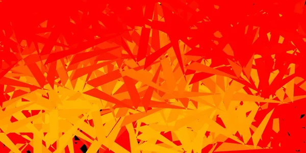 Светло Оранжевый Векторный Шаблон Треугольными Фигурами Треугольные Фигуры Красочным Градиентом — стоковый вектор