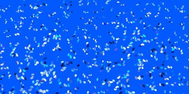 Rastgele biçimlerde açık mavi vektör arkaplanı. Basit bir şekilde gradyan olan renkli soyut biçimler. İşiniz için akıllı tasarım.