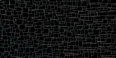 Çizgiler, dikdörtgenler ile koyu mavi vektör düzeni.