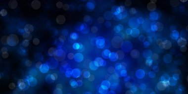 Daireli koyu mavi vektör şablonu.