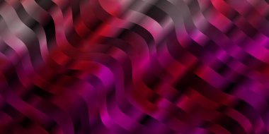 Bükülmüş çizgileri olan Açık Pembe vektör arkaplanı.