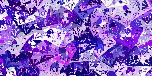 Luz Púrpura Textura Vectorial Rosa Con Triángulos Aleatorios Ilustración Abstracta — Archivo Imágenes Vectoriales