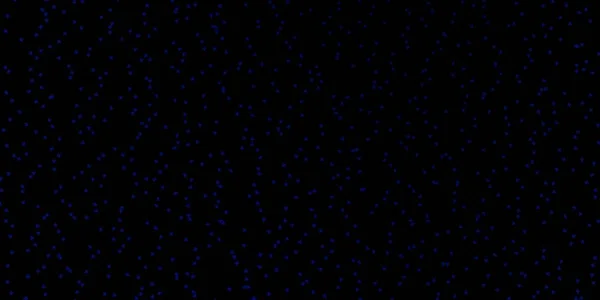 Dunkelblauer Vektorhintergrund Mit Kleinen Und Großen Sternen — Stockvektor