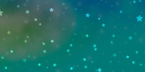 ライトブルー 美しい星と黄色のベクトルテクスチャ — ストックベクタ