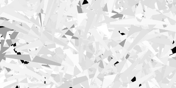 Светло-серый векторный фон с треугольниками, линиями. Умная абстрактная иллюстрация с треугольными формами в современном стиле. Шаблон для рекламы.