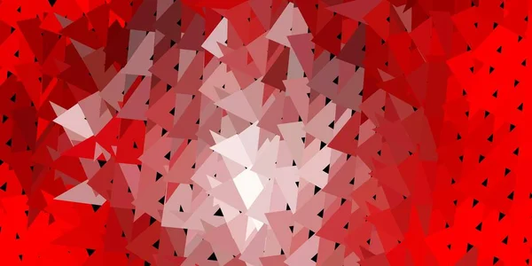 Fond Triangle Abstrait Vecteur Rouge Clair Illustration Abstraite Moderne Avec — Image vectorielle