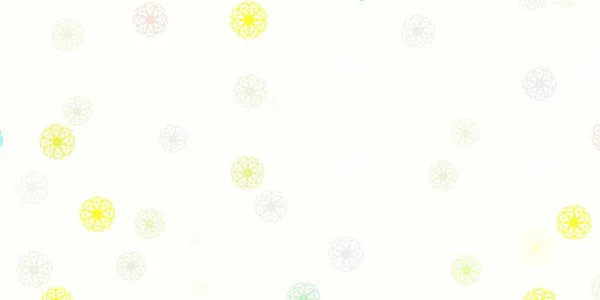 Vecteur Multicolore Clair Fond Naturel Avec Des Fleurs Conception Simple — Image vectorielle