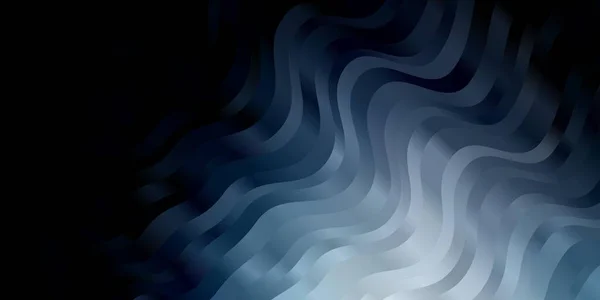 Gabarit Vectoriel Bleu Foncé Avec Lignes Rondes — Image vectorielle