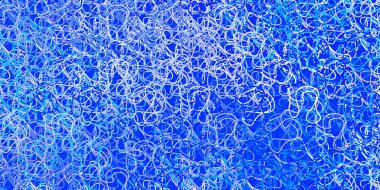 Bükülmüş çizgileri olan açık mavi vektör arkaplan. Bükülmüş çizgileri olan yepyeni renkli bir çizim. İş broşürleri, broşürler için desen