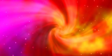 Açık Pembe, soyut yıldızlı sarı vektör deseni.