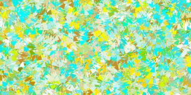 Açık mavi, üçgen formlu sarı vektör düzeni. Modern tarzda üçgen şekilli akıllı soyut çizimler. Terfi modelleri.