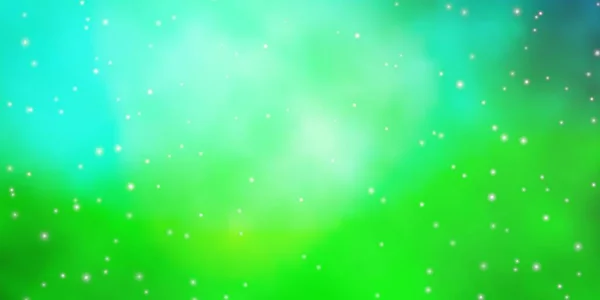 Renkli Yıldızlı Açık Yeşil Vektör Arkaplanı — Stok Vektör