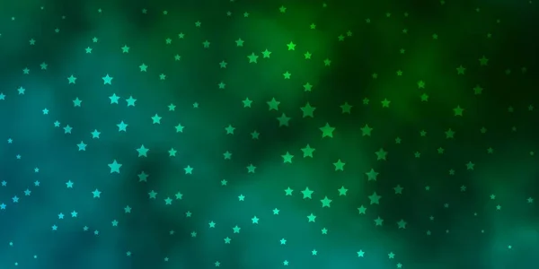 Diseño Vectorial Verde Oscuro Con Estrellas Brillantes — Archivo Imágenes Vectoriales