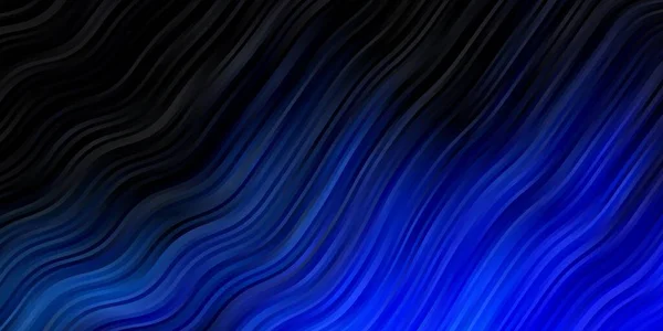 Rosa Escuro Padrão Vetor Azul Com Linhas Curvas — Vetor de Stock