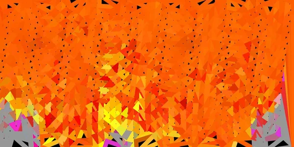 Шаблон Тёмно Жёлтого Векторного Треугольника Градиентная Иллюстрация Многоугольном Стиле Треугольниками — стоковый вектор