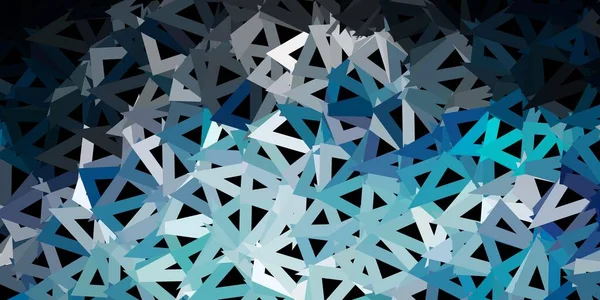 Dunkelblaue Vektor Poly Dreieck Vorlage Illustration Glasscherbenstil Mit Dreiecken Ihr — Stockvektor