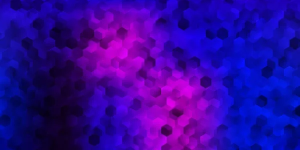 Темно Рожеве Синє Векторне Компонування Формами Шестикутників Розумна Абстрактна Ілюстрація — стоковий вектор