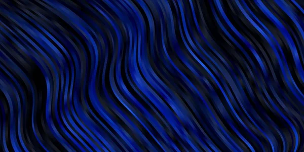 Layout Vetor Azul Escuro Com Curvas — Vetor de Stock