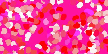 Açık pembe, sarı vektör arkaplan ve rastgele formlar. Basit gradyan şekilli renkli bir çizim. Duvar kağıdı seti için zarif tasarım.