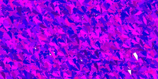 Темно Фиолетовый Розовый Векторный Узор Многоугольными Вставками Треугольные Фигуры Красочным — стоковый вектор