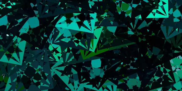 Hellblauer Grüner Vektorhintergrund Mit Polygonalen Formen Hervorragende Abstrakte Illustration Mit — Stockvektor