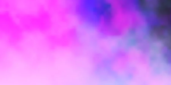 Lichtroze Blauwe Vectorsjabloon Met Lucht Wolken Illustratie Abstracte Stijl Met — Stockvector