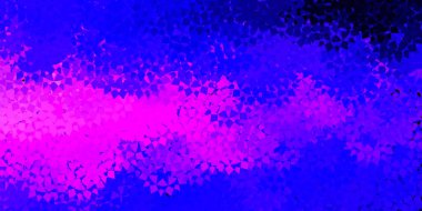 Açık mor, pembe üçgenli vektör arkaplan. Renkli üçgenler aralığıyla soyut bir illüstrasyon. Duvar kağıtları için desen.