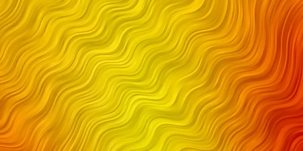 Φως Πορτοκαλί Διάνυσμα Φόντο Λυγισμένες Γραμμές Φωτεινή Απεικόνιση Κλίση Κυκλικά — Διανυσματικό Αρχείο