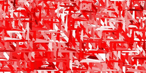 Φωτεινή Κόκκινη Διανυσματική Διάταξη Τριγωνικές Μορφές Υπέροχη Αφηρημένη Απεικόνιση Τριγωνικά — Διανυσματικό Αρχείο