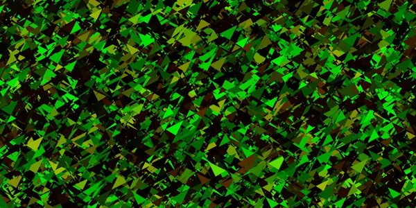 Dark Green Vector Pattern Polygonal Shapes Magnificent Abstract Illustration Triangular — Stock Vector