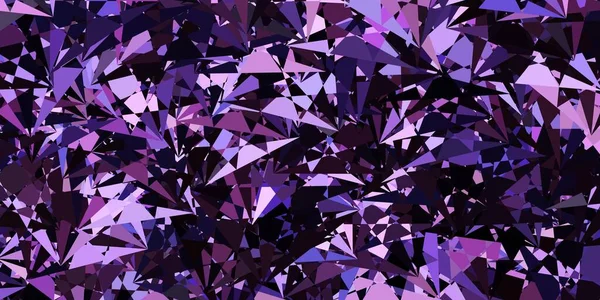 Plantilla Vectorial Dark Purple Con Formas Triangulares Magnífica Ilustración Abstracta — Archivo Imágenes Vectoriales