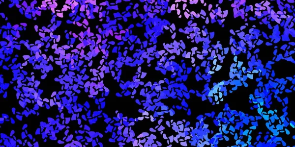 Темно Фіолетовий Векторний Фон Хаотичними Формами Барвисті Ілюстрації Простими Градієнтними — стоковий вектор