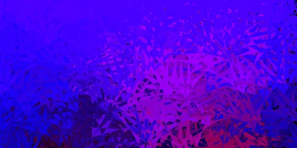 Темно Синий Красный Векторный Фон Треугольниками Линиями Иллюстрация Веб Материала — стоковый вектор